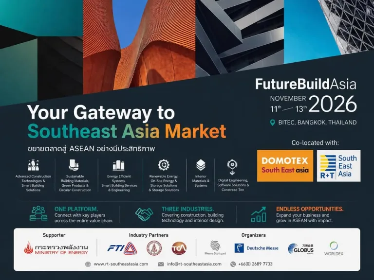 Why FutureBuildAsia?
Because the right buyers don’t visit every exhibition.

ไม่…