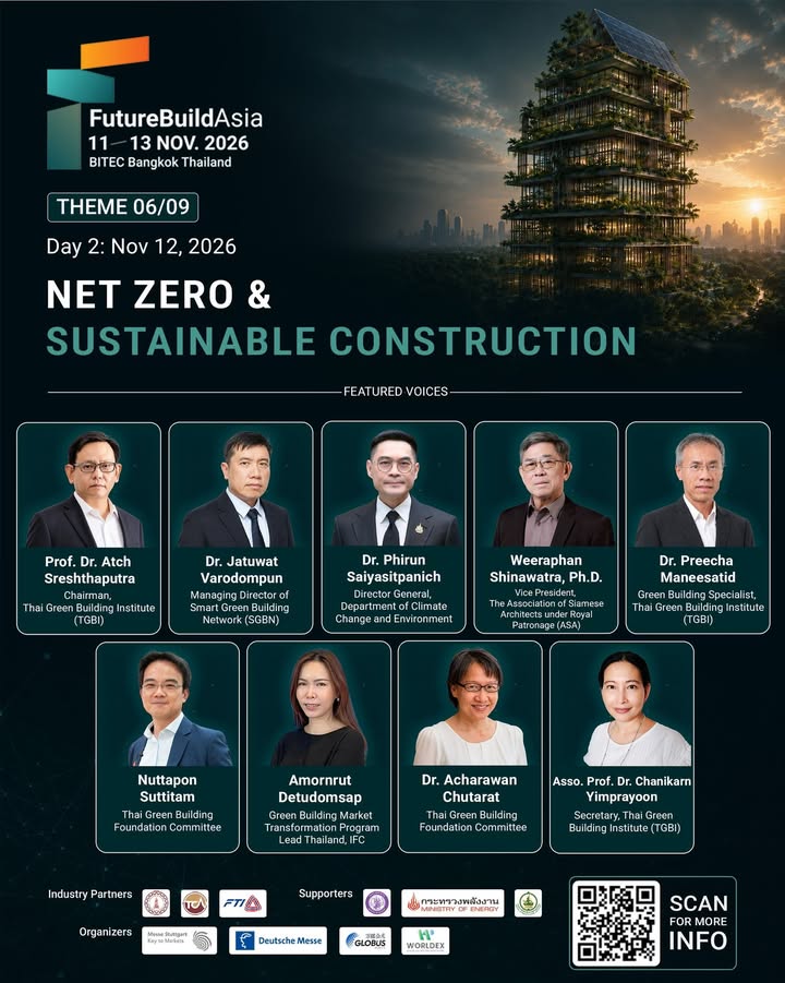 06/09 — NET ZERO & SUSTAINABLE CONSTRUCTION

อนาคตของอุตสาหกรรมก่อสร้าง ไม่ได้วั…